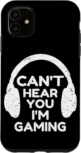 Vista 8 de Gaming Phone Case Gamer Gift Funny Cant Hear You I'm Gaming Case for iPhone 17