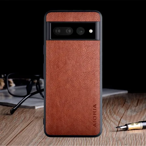Vista 16 de AIORIA Funda para Google Pixel 7a, pantalla de 6.1 "Premium PU Leather Cover Retro Business Design Funda protectora completa para Google Pixel 7a 5G