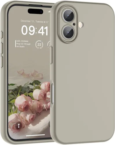 Vista 216 de SUPFINE - Funda diseñada para iPhone 12, silicona líquida premium con [forro de microfibra suave antiarañazos][protección de cámara mejorada], funda