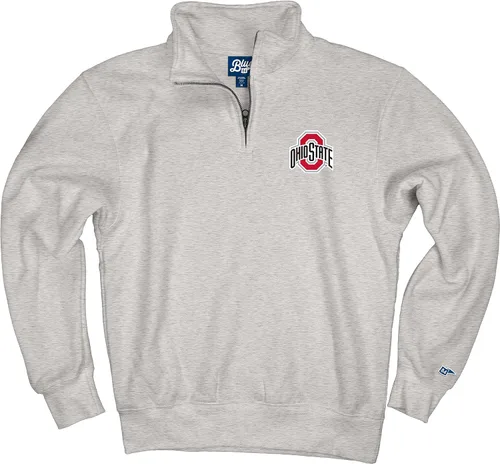 Vista 75 de Blue 84 Sudadera con cremallera de un cuarto para hombre de la NCAA