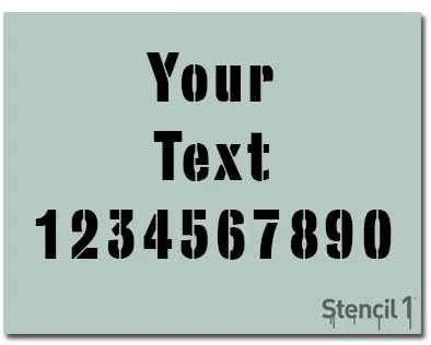 Vista 3 de Stencil1 Plantilla horizontal personalizada, personaliza tu propia plantilla, lavable, reutilizable, duradera, personalizable para logotipos
