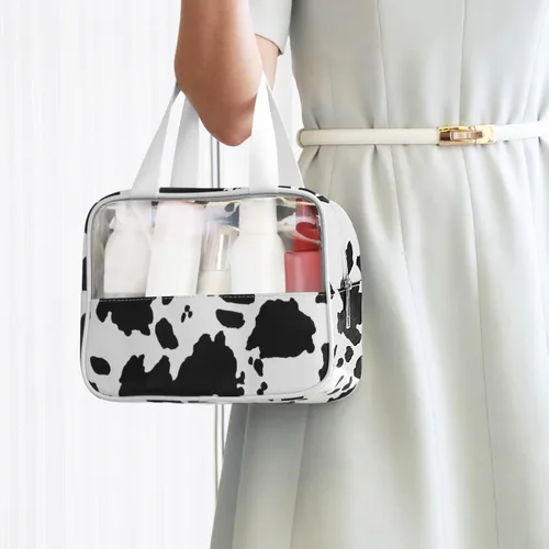 Vista 7 de IMCUZUR Neceser de viaje para mujer, bolsa de maquillaje, organizador de cosméticos, bolsa de viaje para accesorios y artículos de tocador