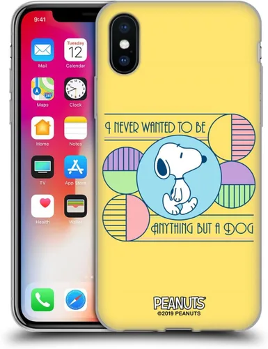 Vista 127 de Head Case Designs Snoopy Deco Dreams - Funda de gel suave con licencia oficial de Peanuts Blue Pattern compatible con Apple iPhone 7 Plus/iPhone 8