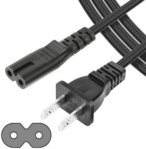 Vista 2 de Cable de alimentación de CA UL de 6 pies compatible con Frigidaire EFMIS129 6-Can Retro Mini Nevera