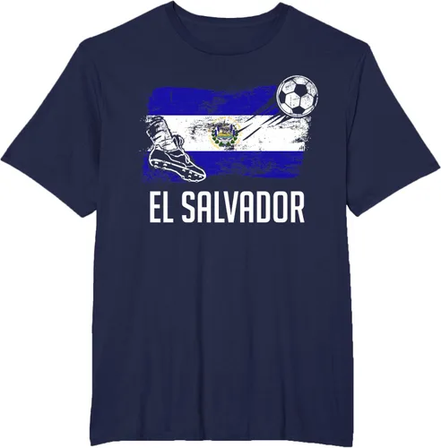Vista 38 de Camiseta salvadoreña con bandera de fútbol salvadoreño