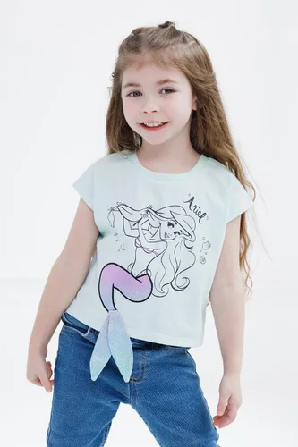 Vista 2 de Disney Princesa Ariel - Camiseta para niñas pequeñas y grandes (2T - 10-12)