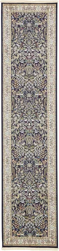 Vista 39 de Unique Loom Colección Narenj - Alfombra de área - Bristol (2' 2" x 3' 1" ovalada, azul/beige)
