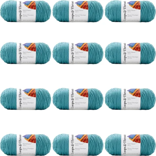Vista 32 de MICHAELS Paquete de 12: Hilo sólido Soft Classic™ de Loops & Threads®
