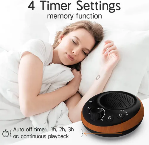 Vista 4 de Máquina de Ruido Blanco y Sonido Marrón iDealSleep, Máquina de Ruido Blanco, 30 Sonidos Relajantes, Terapia de Sonido para Bebés, Niños, Adultos