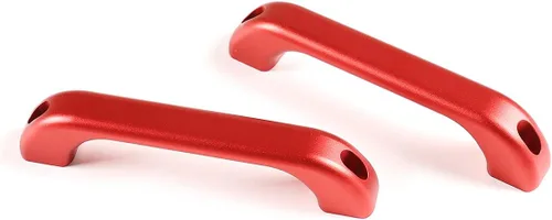 Vista 2 de Manija de agarre de puerta interior aleación de aluminio para Land Rover Defender 90 110 Interior A-Pillar Handle Accesorios de coche (rojo)