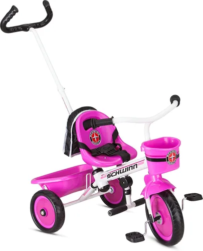 Vista 7 de Triciclo de fácil manejo Schwinn, 8", Rojo/Blanco