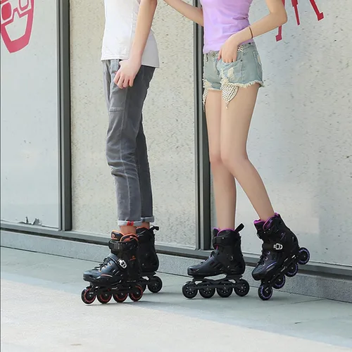 Vista 6 de Patines en línea para hombres y mujeres para adultos, rendimiento físico, patines en línea profesionales, unisex, para niños y jóvenes, ideales