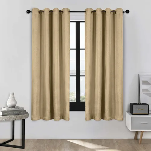 Vista 71 de Superior Linen Semi Blackout Curtains, Room Darkening, Bedroom, Drapes, Kitchen, Living Room Window Accents, Sun Blocking, Grommet Header, Classic