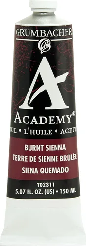 Vista 8 de Grumbacher Academy Pintura al óleo, 1.3 fl oz/1.25 oz, Siena quemada