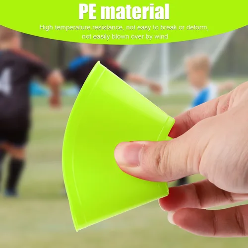 Vista 3 de XIHIRCD 15 conos de fútbol para entrenamiento deportivo, mini piñones de fútbol, conos flexibles de práctica de agilidad para baloncesto, correr