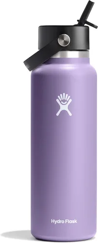 Vista 26 de Hydro Flask de boca ancha con tapa Flex de pajita de 24 onzas Agave