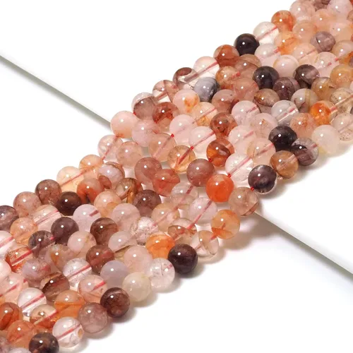 Vista 2 de Products Genuine Red Hematoid Quartz Round Smooth Beads