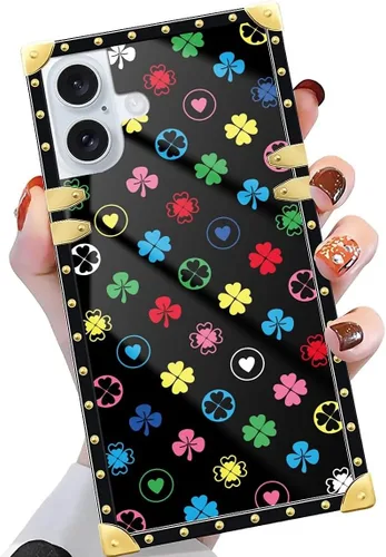 Vista 76 de Funda compatible con iPhone X/Xs, TPU suave de lujo y parte trasera de policarbonato duro para niñas y mujeres, funda protectora a prueba de golpes