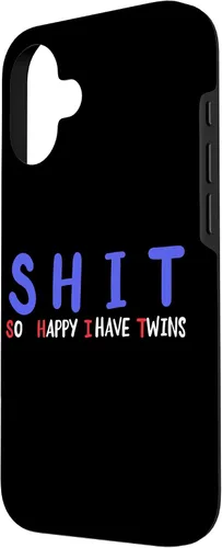 Vista 2 de Twins Dad Twins Mom Funny Twins Parents Of Twins New Parents Case for iPhone 16