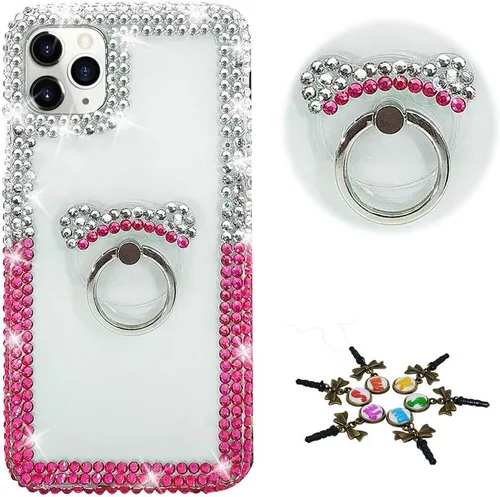 Vista 55 de Sparkle - Funda para teléfono compatible con Samsung Galaxy Z Flip 2 5G - Elegante - Funda 3D hecha a mano con diseño de diamantes de imitación