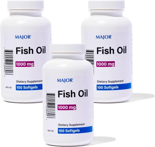Vista 9 de MAJOR Aceite de pescado Omega-3 - Suplemento de aceite de pescado 1000 mg - 100 cápsulas blandas (paquete de 1)