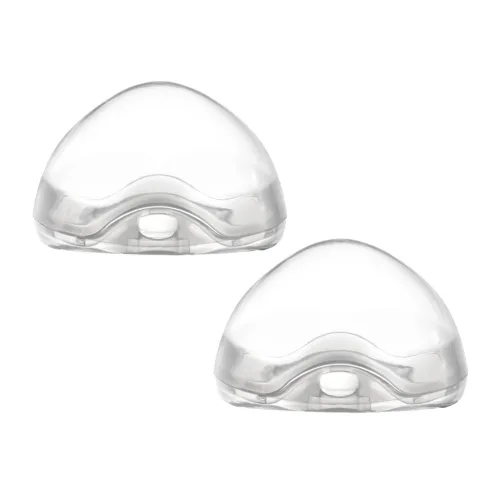 Vista 2 de Accmor Funda para chupete, estuche para chupete, contenedor para chupete para viajes, sin BPA, transparente, paquete de 2