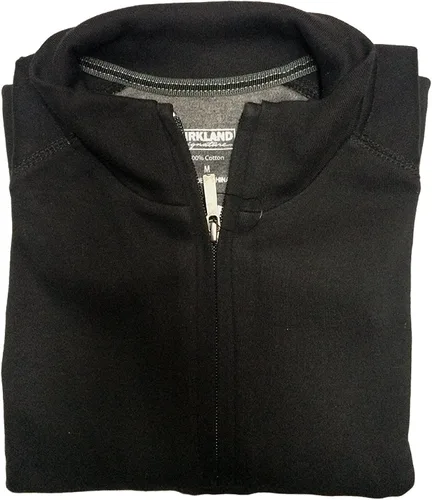 Vista 2 de Kirkland Signature 14 - Jersey activo para hombre (100% algodón), L, Negro