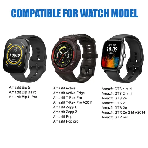 Vista 2 de Cargador para Amazfit T-Rex Pro, Bip 5, Bip 3, Bip 3 Pro, Bip U Pro, GTS 4 Mini, GTS 2/2e, GTR 2/2e, GTR mini, cable de carga Active SmartWatch