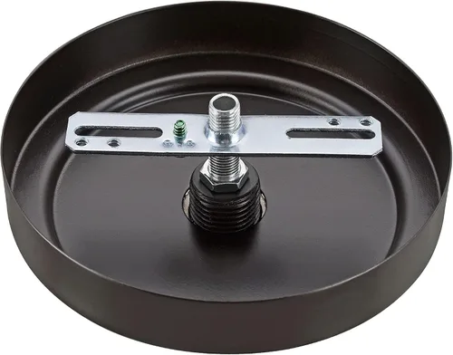 Vista 5 de Aspen Creative 21508-11 - Kit de lámpara de araña de transición y toldo con bucle para cuello, bronce aceitado, diámetro de 5-1/2 pulgadas, orificio