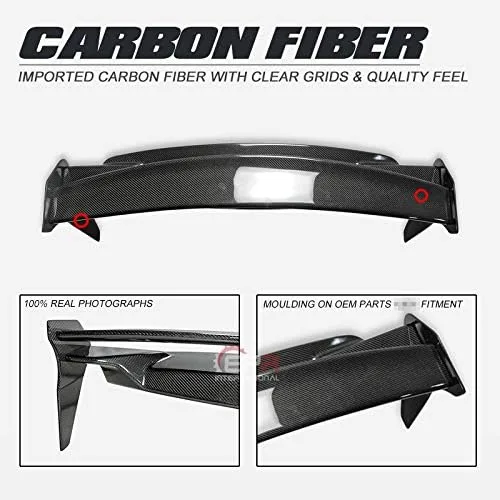 Vista 4 de Para 2010-16 Mini Countryman R60 piezas de coche de fibra de carbono DG estilo alerón trasero