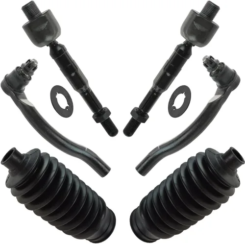 Vista 146 de TRQ Kit de dirección delantera con barra de acoplamiento de fuelle de piñón y cremallera compatible con Toyota Echo 2000-2005