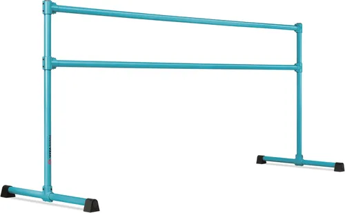 Vista 14 de VITA Barre - Barra de ballet doble portátil independiente, extrema, acero Altura fija, fabricada en Estados Unidos, equipo de ejercicio en casa