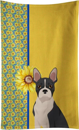 Vista 80 de Caroline's Treasures WDK5313KTWL - Toalla de cocina con diseño de girasoles de verano, color negro y tostado, Airedale Terrier, toalla de mano