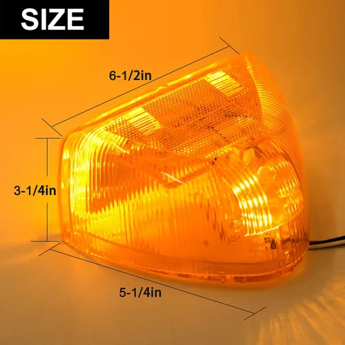 Vista 9 de 2 piezas para luces intermitentes de faro ámbar LED Peterbilt, luces de circulación selladas de 31 LED, reemplazo para luces intermitentes de faro