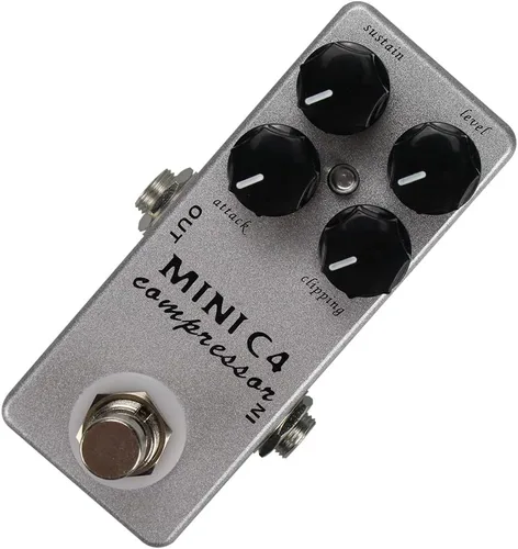 Vista 7 de Mini C4 Compresor Pedal de Efecto Guitarra Metal Shell Pedal Efectos True Bypass