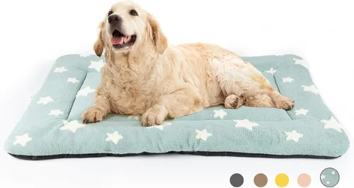 Vista 39 de Mora Pets - Cama para gatos de interior lavable, almohadilla antideslizante para jaula de perros, linda cama para perros con estrellas para perros