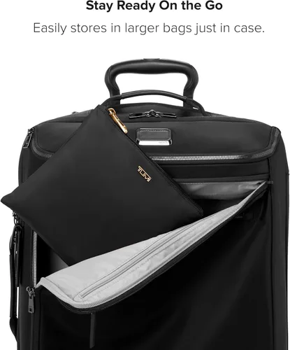 Vista 6 de TUMI Mochila Just in Case para mujer, Negro/Dorado, Tamaño único