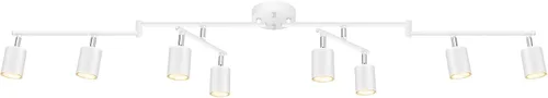Vista 19 de Accesorios de iluminación de pista de techo negro, accesorio de iluminación de cocina, kit de luz de pista de 4 luces de 30", luces de techo LED