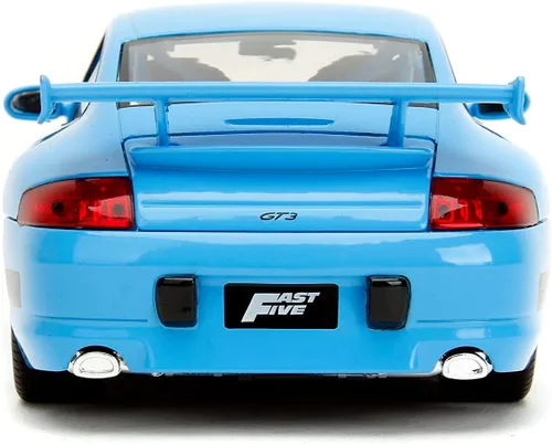Vista 8 de Jada Toys Fast & Furious Brian's Porsche 911 GT3 RS 1:24 - Coche fundido a presión, juguetes para niños y adultos