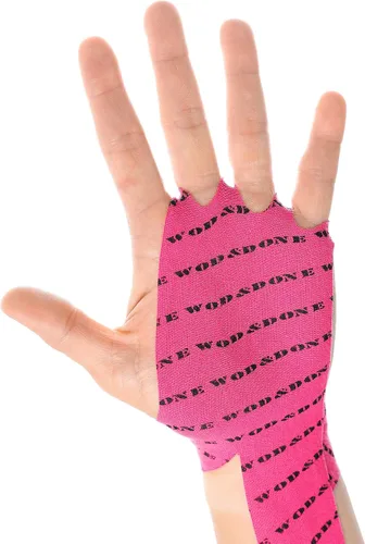 Vista 4 de WOD&DONE sujeción de manos personalizable para hacer deporte, crossfit o gimnasia rítmica Negro