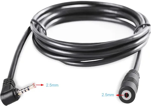 Vista 3 de Pixelman Cable de extensión de cámara de respaldo macho a hembra de 0.098 pulgadas, cable de extensión de cámara de visión trasera de 6.5 pies