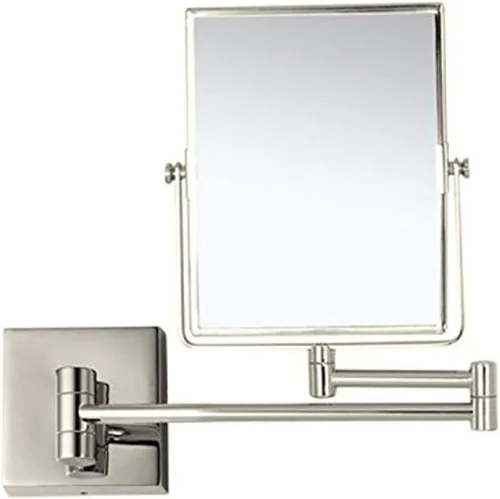 Vista 3 de Nameeks AR7721-CR-5x Glimmer - Espejo de maquillaje montado en la pared con aumento de doble cara 5x, cromado