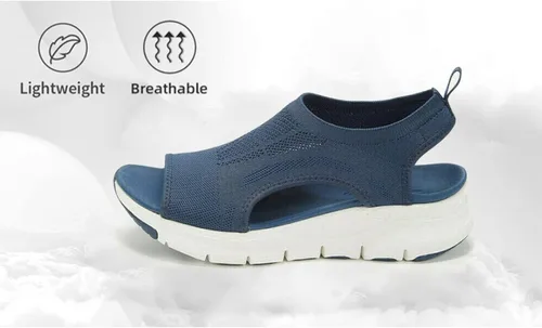 Vista 5 de Libiyi Sandalias deportivas ortopédicas para mujer, sandalias flexibles y lavables, sandalias ortopédicas deportivas para mujer (marrón, 40)
