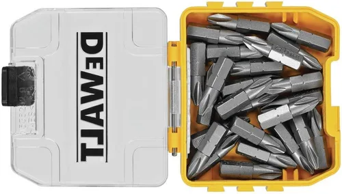 Vista 2 de DEWALT Juego de destornilladores, Phillips #2, 1 pulgada, 25 piezas (DWAF2002B25), amarillo (paquete de 2)