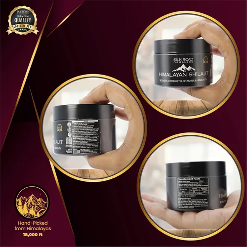 Vista 6 de Shilajit puro del Himalaya (120 gm) semilíquido con ácido fúlvico y más de 85 minerales traza para metabolismo, apoyo del sistema inmunológico