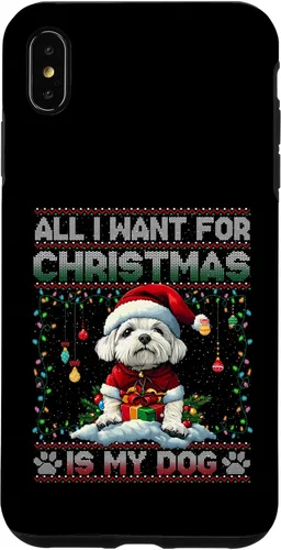 Vista 11 de Maltese Christmas Tree Lights Decorations Dog Lover Xmas Case for iPhone 17