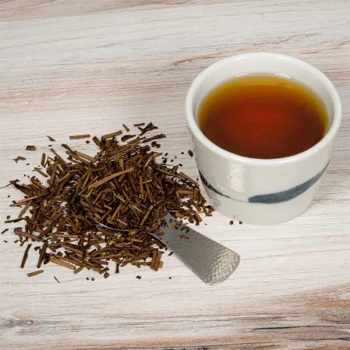 Vista 3 de SA Japanese Green Tea Hoji Cha, hoja suelta, 2.0 onzas (paquete de 4), color blanco