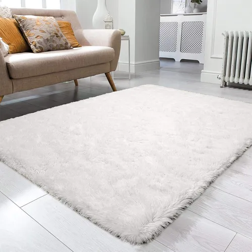 Vista 57 de Ompaa Alfombra Esponjosa, Alfombras de Área Súper Suaves y Peludas para Dormitorio y Sala de Estar - 6' x 9' Alfombra Grande de Felpa Peluda Shag