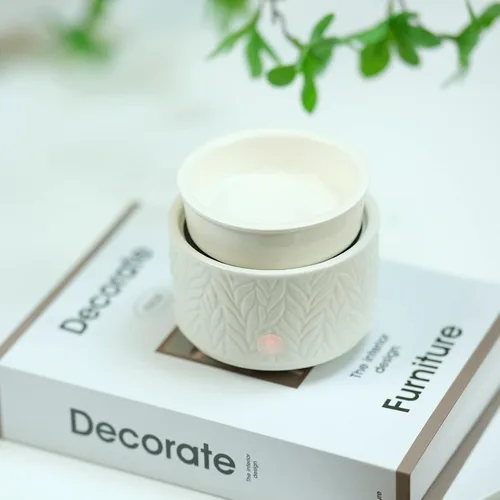 Vista 4 de EQUSUPRO Calentador de cera para derretir cera perfumada 3 en 1, calentador eléctrico de cera de cerámica, quemador, derretidor de cera de fragancia