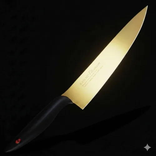 Vista 2 de Kasumi Cuchillo de pelar con revestimiento de titanio KTG05 de 3 pulgadas, cubiertos Kitcen, multicolor